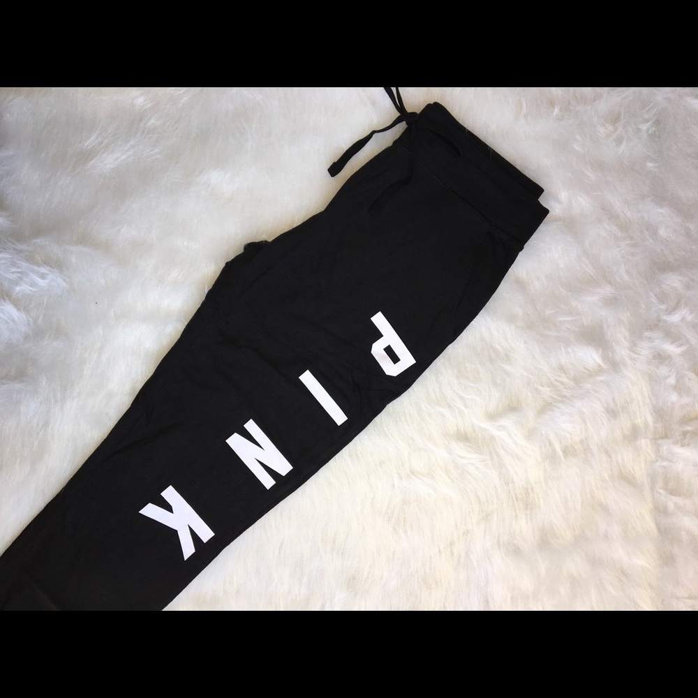NWT VS Pink Black Skinny Jogger - Picture 3 of 7